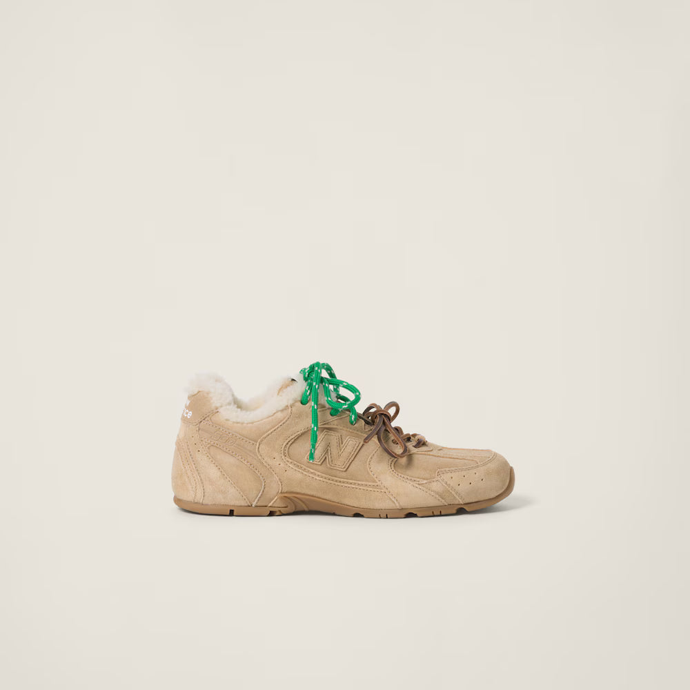 530 SL Runner – Bleached Leather & Shearling Edition (Écru)